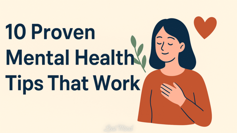 Mental health tips can make a real difference in how you feel and function each day.
